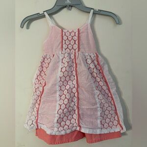 Pink and White Kids Dress